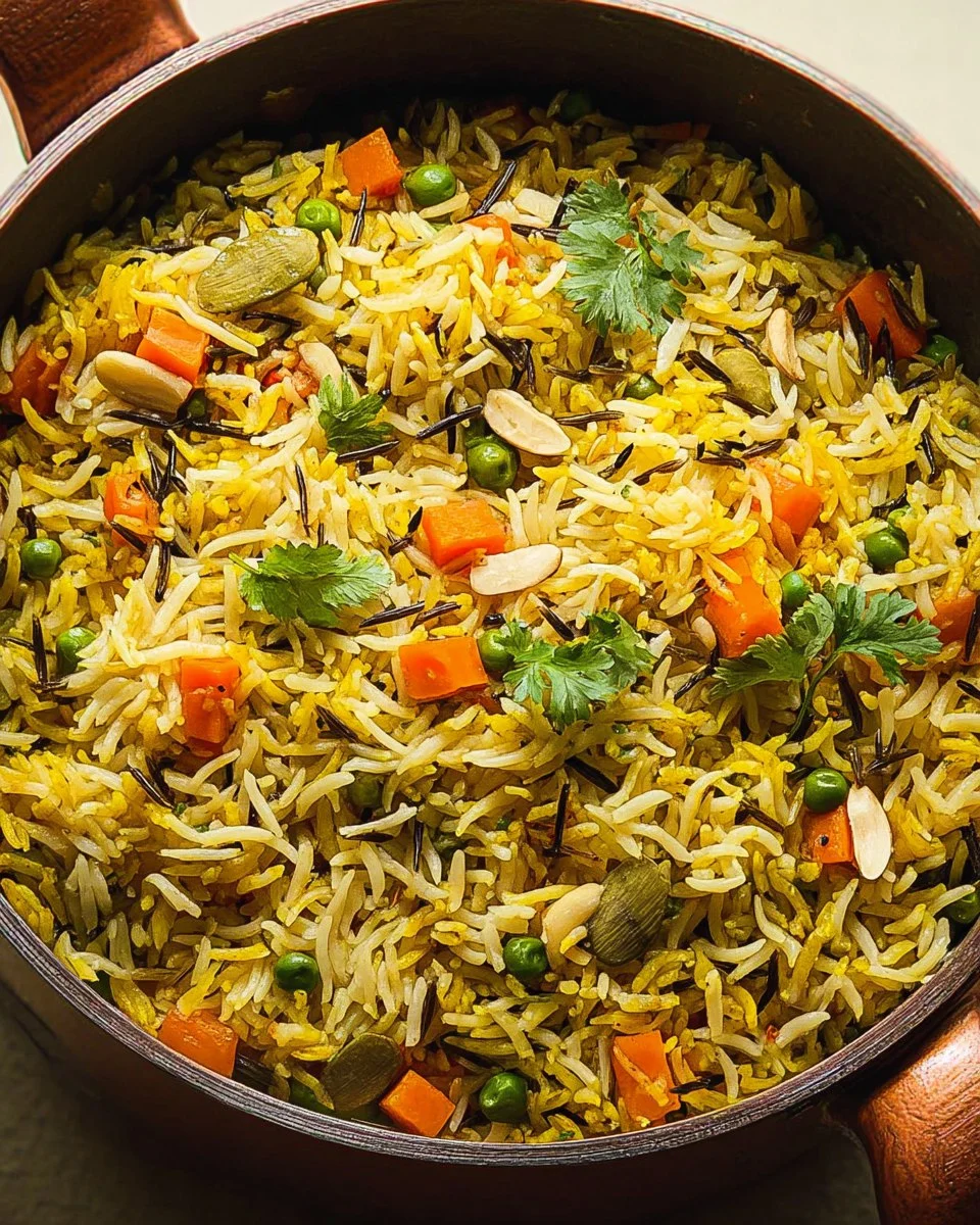 Basmati and Wild Rice Pilaf with Vegetables 102