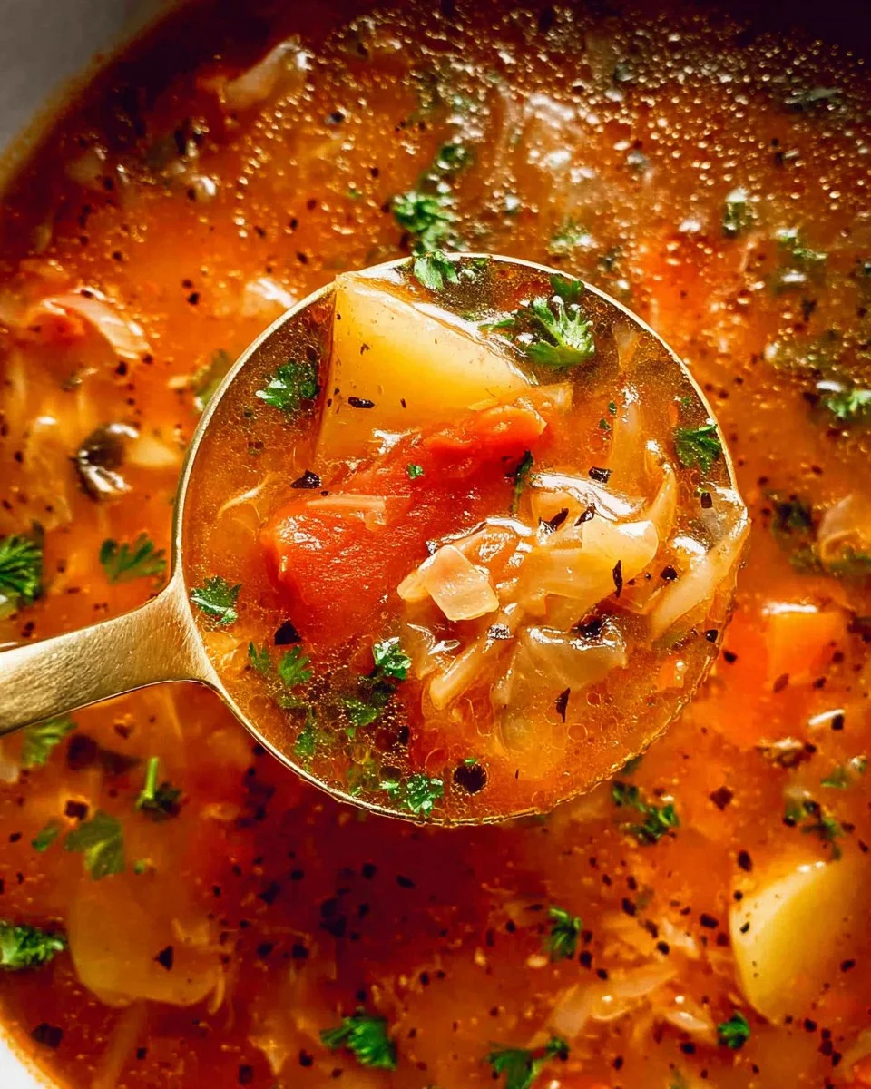 Vegetable Cabbage Soup with Potatoes and Carrots 110 Vegetable Cabbage Soup with Potatoes and Carrots