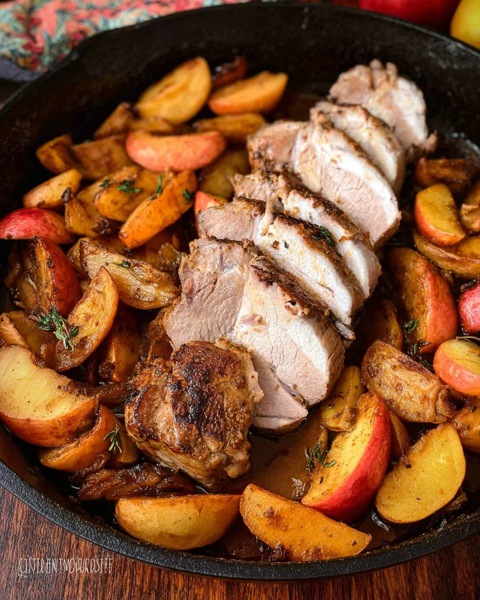 Roasted Pork and Apples