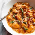 Spicy Tomato Gnocchi with Bacon 78